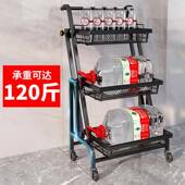 伸展小推车置物架可移动折叠带轮变形摆摊花架多肉平行展示收纳架