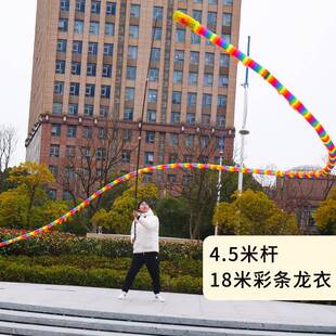 高高杆舞龙健龙空彩条龙筒子龙空竹龙甩龙长龙彩580龙演出身专虹