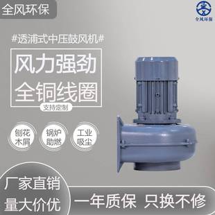 FM运S405EXD离心粉式 鼓风机750W粒输纺织纤维集气尘体输送离心风