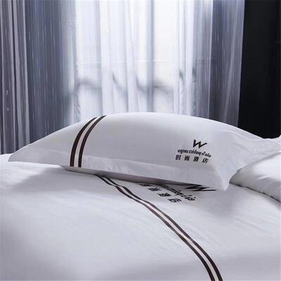 四套件套60s宿布草床上用品民枕纯棉床品缎00001纹工艺床单双人床