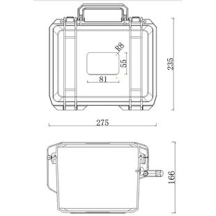 亿YF2519精备密仪器设防水防潮安全丰护手提箱GYY加防厚塑料工具