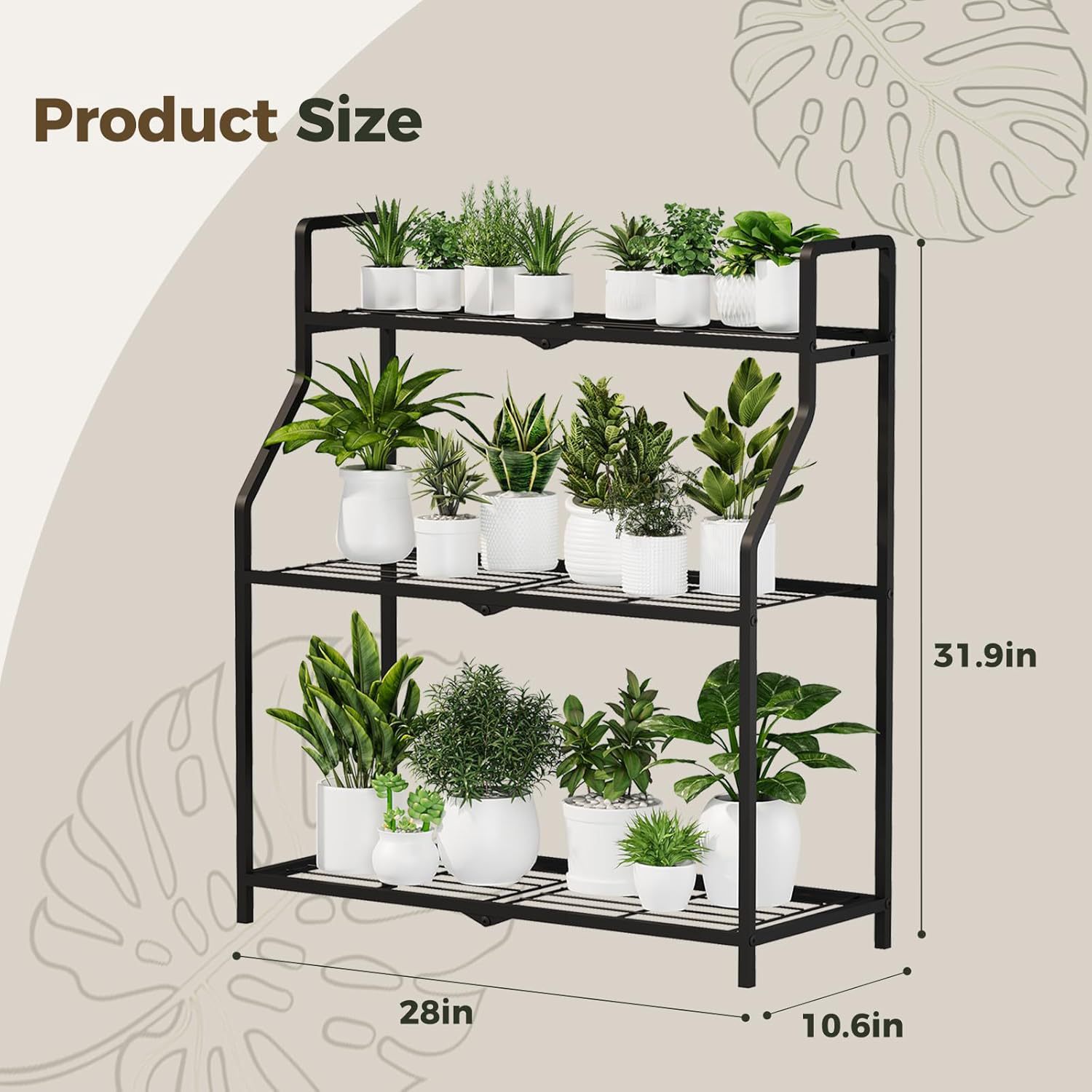 阳台客厅可移动铁制落地花架