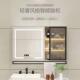 浴镜柜智能实室木648墙式 单独镜间柜玻挂璃门带灯卫生收纳镜子置