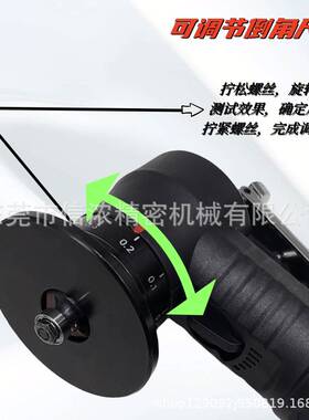 精致装黑色小型倒角器手持式气动倒角机45度C角R角金属木工封边