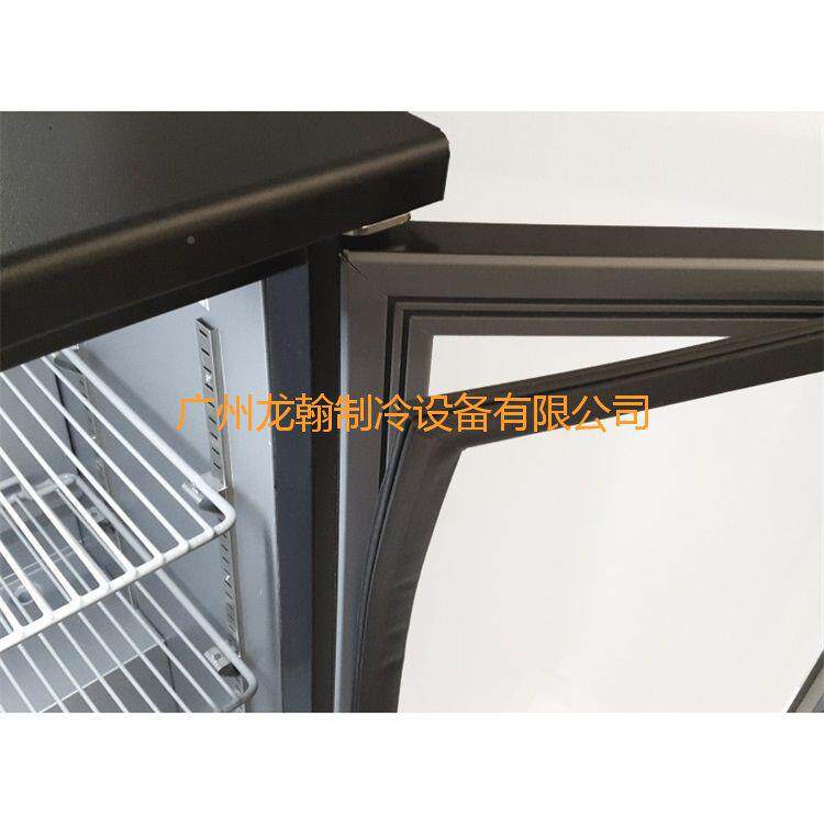 啤酒商用台式冷柜料柜酒吧冰双玻柜璃门LG-208HC冰箱风冷饮冷藏展