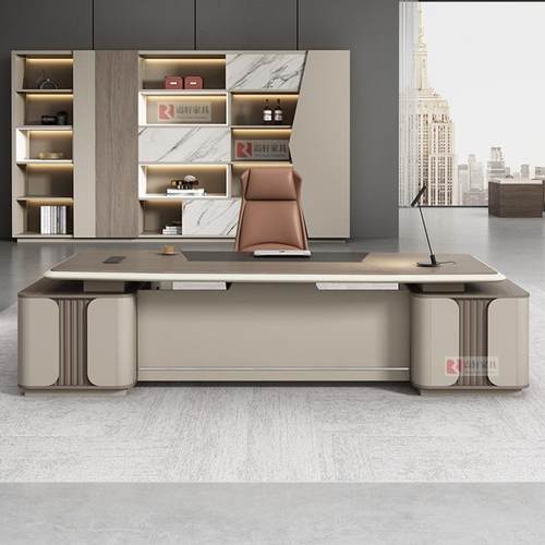 69856320董事长总办公桌老板代桌简约现裁理桌椅组合经办公家具烤