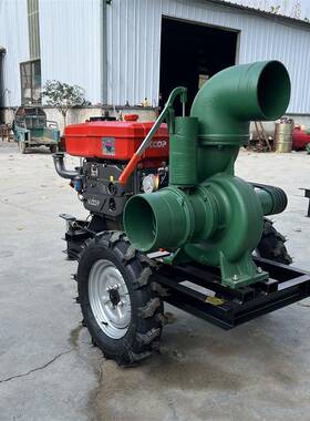 应急寸防汛可移大动柴油抽水机JWU用农灌溉浇地高压功率6抽水泵