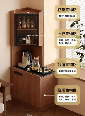 转角置物墙的角床头收纳柜客厅拐架角茶台202旁5新款沙BLR发边侧
