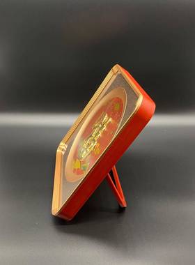 天下电福镀真金摆件0室内关旋中式客厅转装饰品玄壁画直播带货