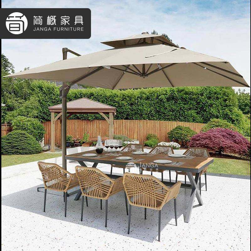 户外木别墅花园桌椅组休合露天庭10-14-24院防水防藤晒塑桌椅套装,商业/办公家具,商用藤编家具,淘宝优惠券,粉丝福利购,淘宝优惠卷