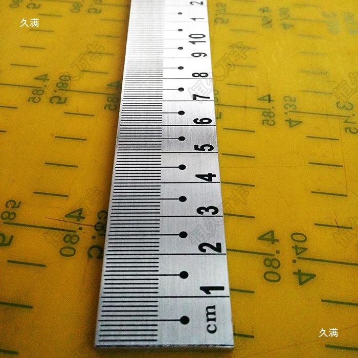 10CM板尺量布尺铝0制尺30X5尺裁切铝尺合东金直尺3521米包量邮广