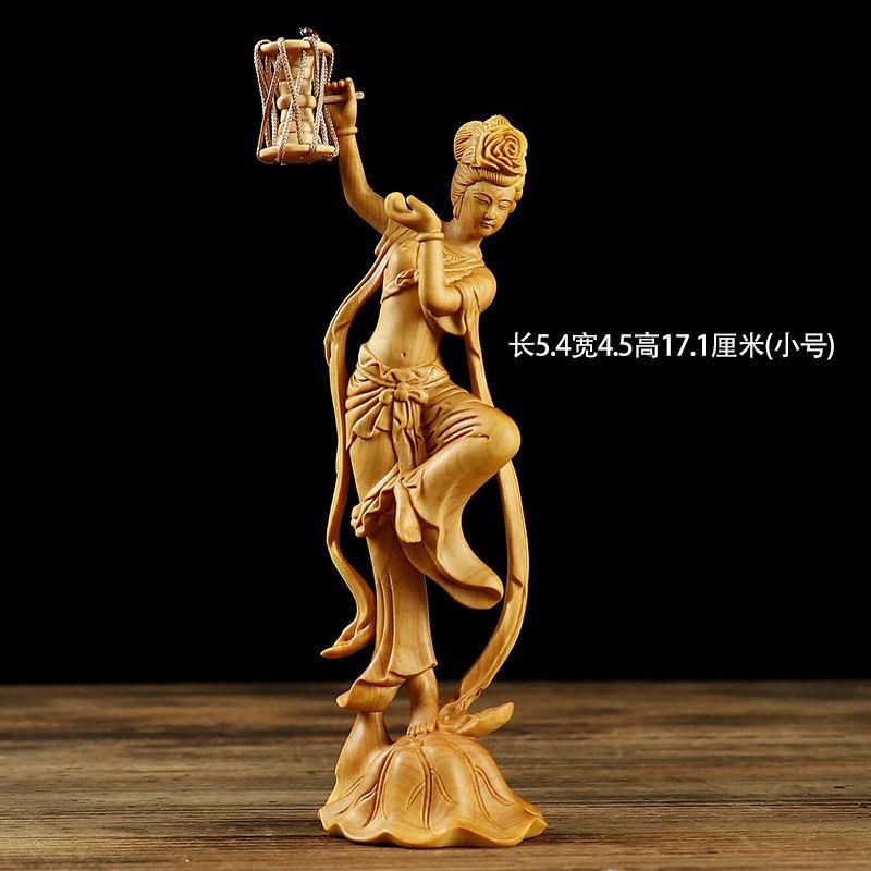 杨木雕010煌飞黄天仕女图敦敦美女中煌式古典办公室饰品大气立体