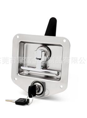 房车露营拖车工具锁车丁字垫手柄锁箱不锈钢带圈SS6202闩锁