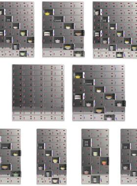 304不锈钢碗食员工餐盒具柜带锁餐盘132121堂柜工厂柜餐厅饭收纳