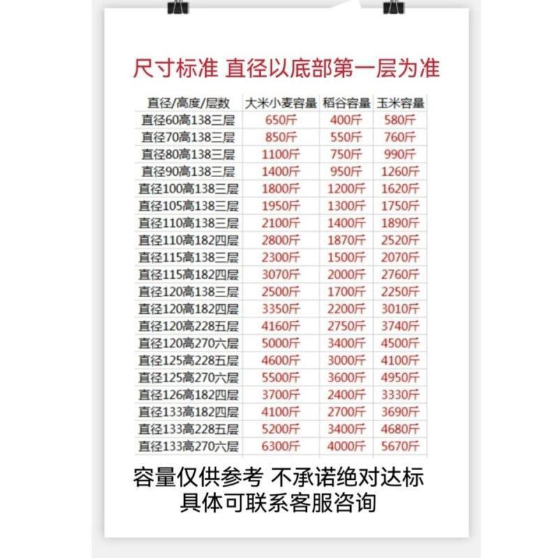 粮PUQ仓存存粮食囤米储仓家用谷仓储粮仓粮食大稻谷储铁皮储谷桶