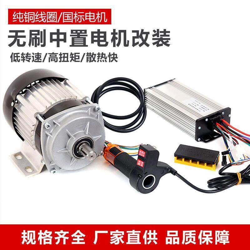 电动三轮车电机马238达直流刷割机中置电无机草通4用8V60V550W100