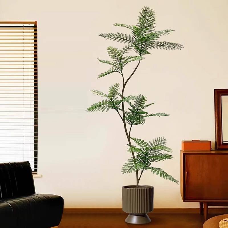 仿真绿植蓝花楹高端轻奢室内客厅装饰花仿生假植物大型落地盆栽树