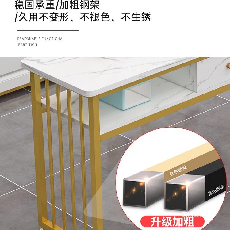 时尚770红美甲桌椅式套装简约经济型甲店桌子日单网双人美美甲台