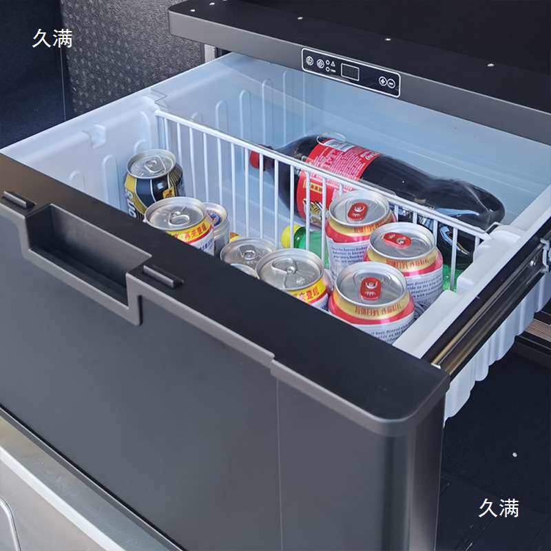 歌谷40L抽屉式车载冰箱房车货车SUV改装12V压缩机制冷小冰箱