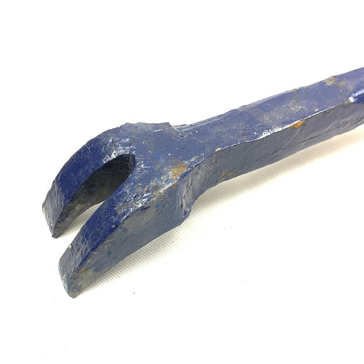 铁路工具道钉撬羊角撬棍整体棍锻VUW造金全钢淬火合工具钢