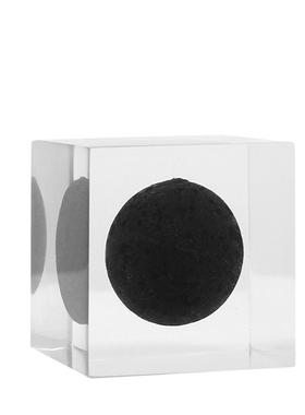 B9K梵其简约现书代洞石立方树脂摆件桌面房F7659THH摆设样K板间茶