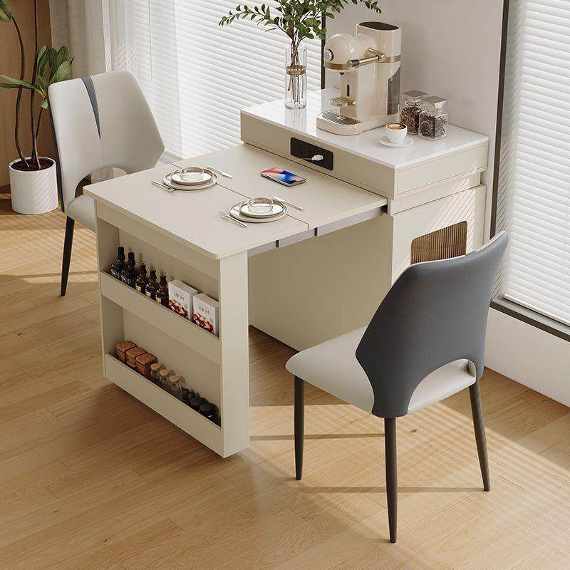 新款岛台奶油餐桌一体伸缩折叠简约小户型家用实木多功能泡茶饭桌,电子元器件市场,其它元器件,淘宝优惠券,粉丝福利购,淘宝优惠卷