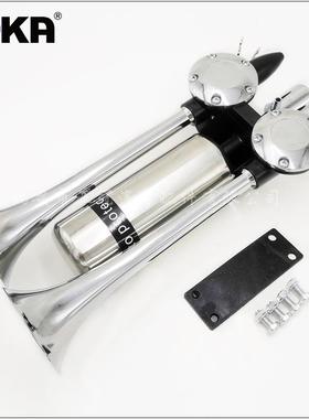 DHKA亚冠-AS140A现货 12V/24V双管火箭炮气喇叭 带储气罐 延音