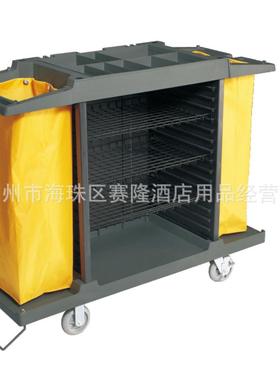 白云AF08169多用途清洁车 宾馆多用途布草车 酒店客房收纳服务车