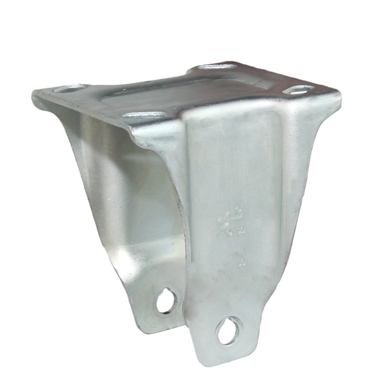 林春3系寸中重型圆弧红色PU定向轮承载300公斤工业脚轮3-DJY58