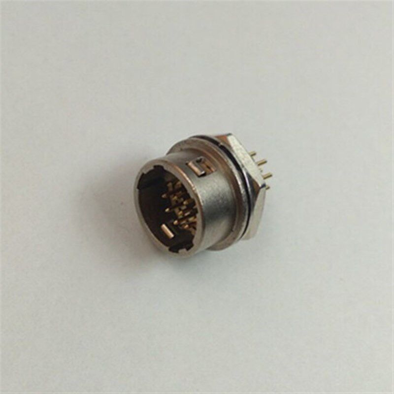 广濑 HRS 12pin针座 面板安装 连接器 HR10A-10R-12PB(71) 公触点