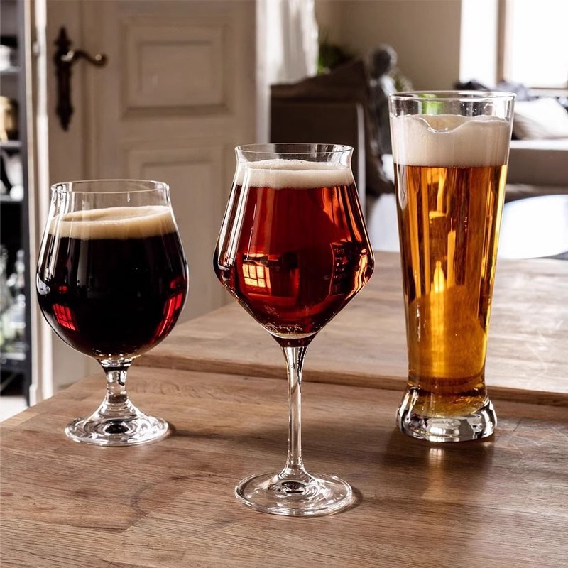 KROSNO波兰202新款啤酒杯精酿大容量酒吧大号品脱扎啤杯家用