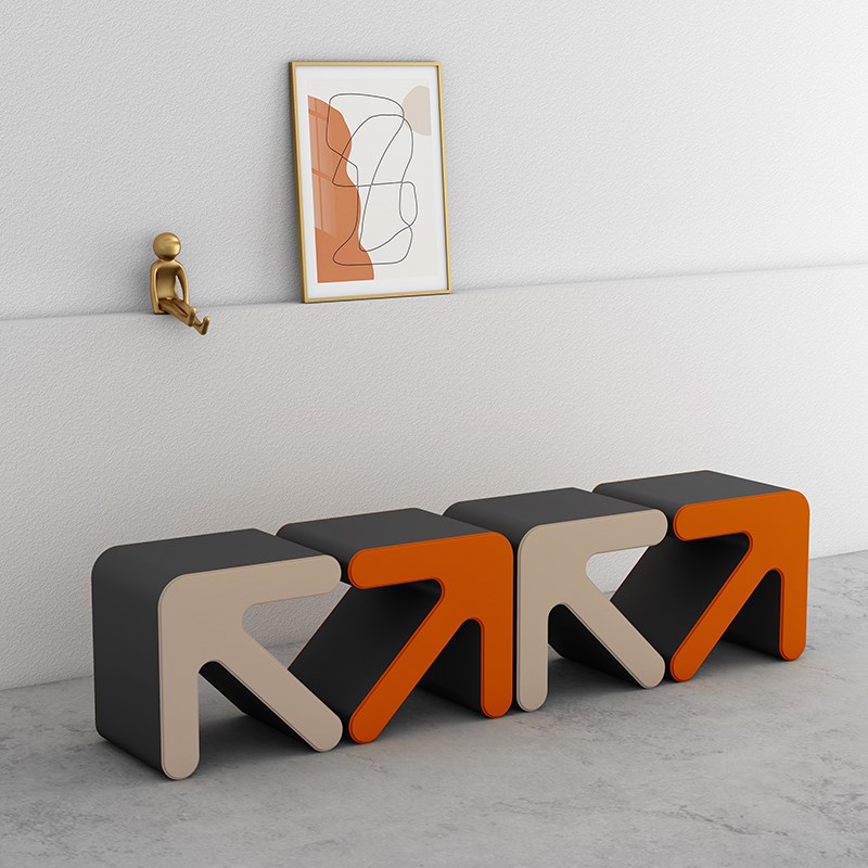 换鞋凳进门口客厅沙发矮凳儿童简易箭头板凳简约创意小家用