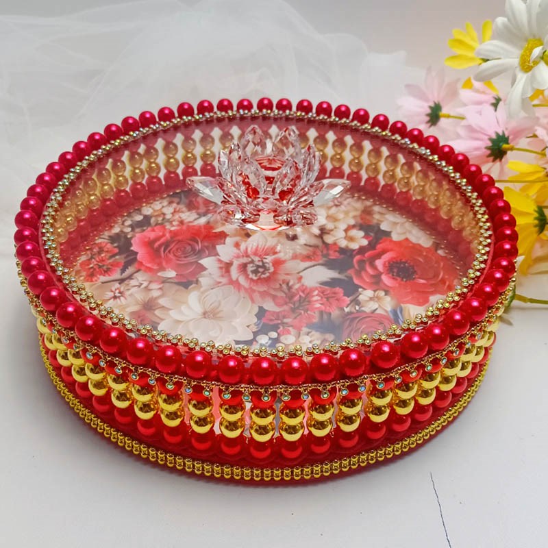 【非成品】糖果盒串珠款材料包手工DIY过年零食糖果盒果盘送人