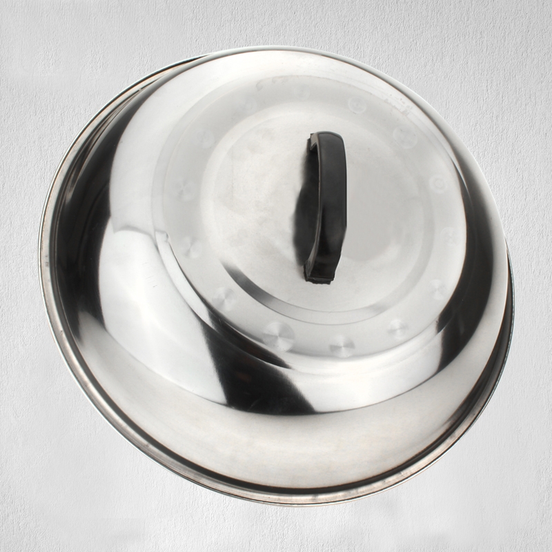 不锈全钢加厚炒锅盖子特大锅盖传统家用盖子锅盖鼎盖通用蒸锅盖32