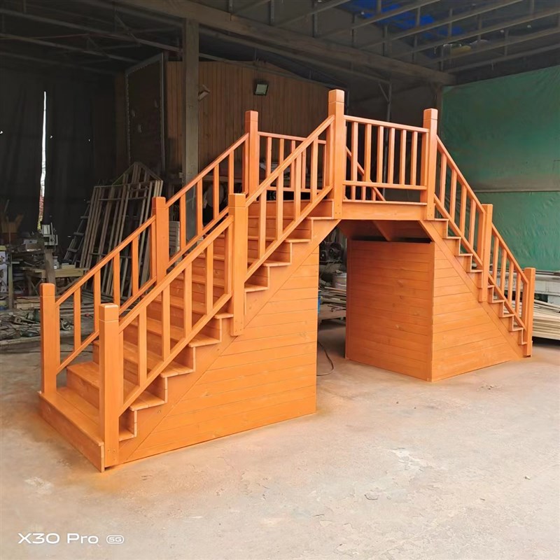 花园景观木桥溪水河流大木桥庭院水池实木桥装饰古桥河沟人走木桥