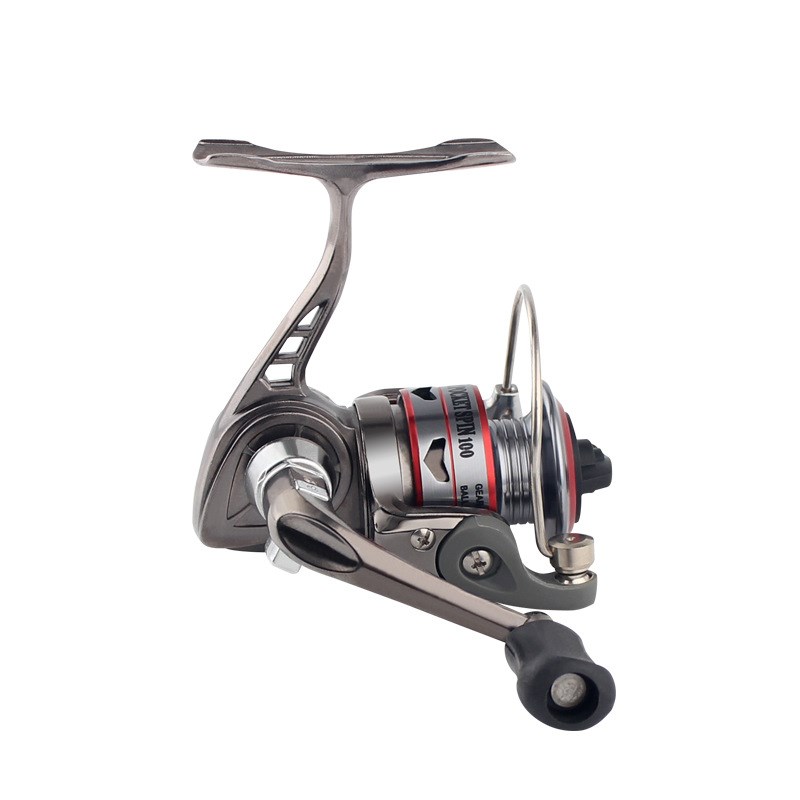 2代迷你全金属鱼线轮 摇臂可折叠纺车轮矶钓轮海竿渔轮冰钓轮筏钓