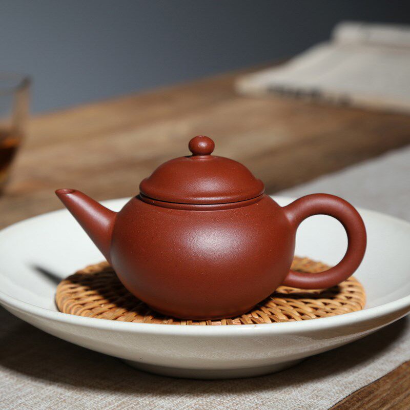 宜兴纯手工紫砂壶茶具泡茶壶底槽青120CC小容量名家吴娟华水平壶