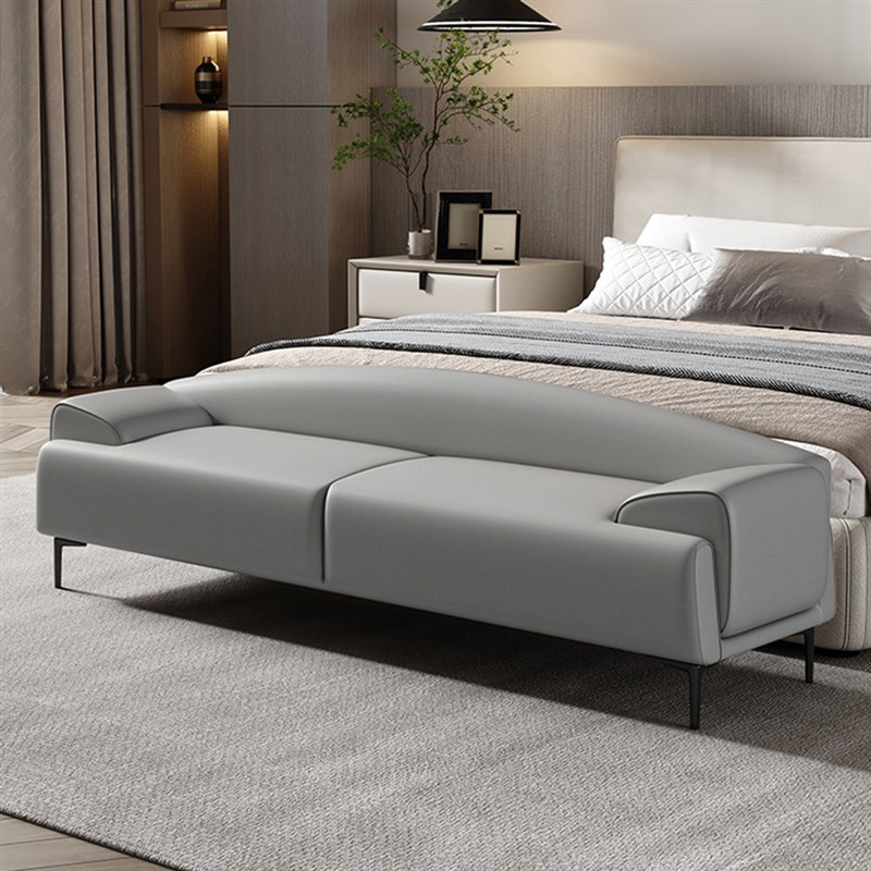 意式床尾凳卧室极简床前凳床榻简约现代床边凳长条凳衣帽间沙发凳