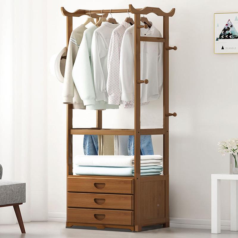 易挂衣架落地卧室衣帽架家用衣柜衣服架子简约简现ODE代非实木晾