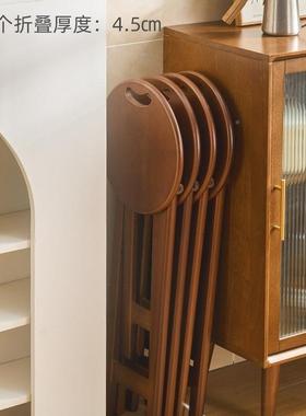 折叠凳子用高家脚圆凳便可携式加NSE厚马扎厨房吃饭靠背椅台吧高