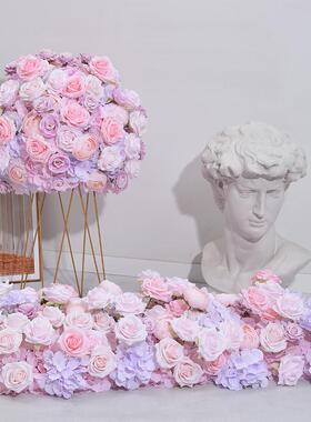 广千丰新绣球玫25731瑰花球花仿排款拱餐桌装饰假花门婚礼现场布