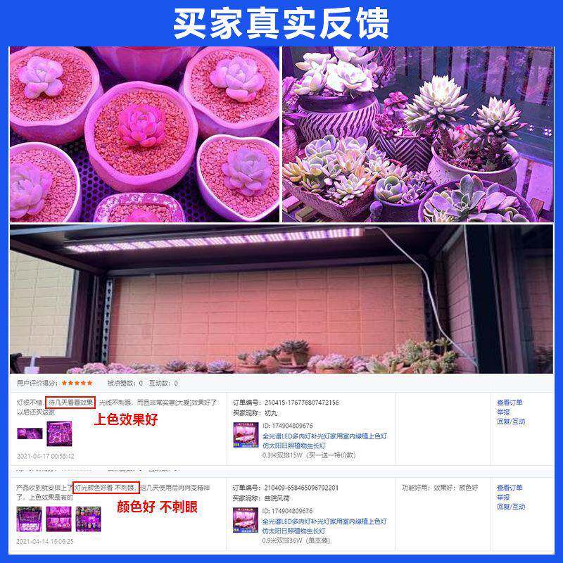肉补光灯专用上色长物模多拟太阳光家SPM用led植生灯排室内防徒长