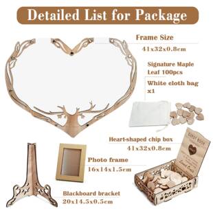 跨境新款婚礼签到台相框爱心树亚克力签到板结婚签名留言婚庆摆件