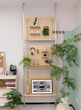 意顶天立地铝型材BDN洞置创物架洞板收纳展示架光轴不锈钢洋板海