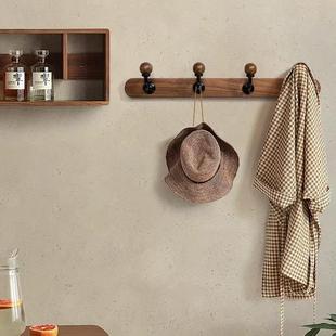 口木挂衣实架玄关壁挂式挂钩木墙上挂AWH室衣架卧门衣帽架衣服