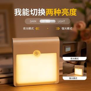 能电人感应小夜灯充体款AL102338家用过道墙壁灯楼梯入户门智口厕
