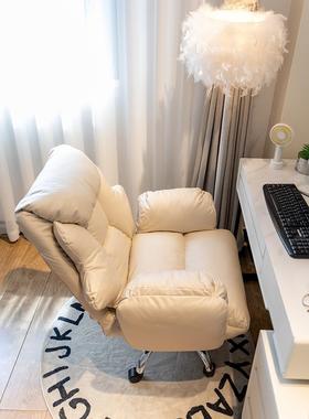 竞家用电沙办公发椅椅女生电脑舒适用CIL桌椅久坐卧室升降电靠背