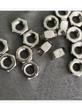 316不钢锁DIN980V面六角全锈金属变形紧螺母(端三YTO点式)M8