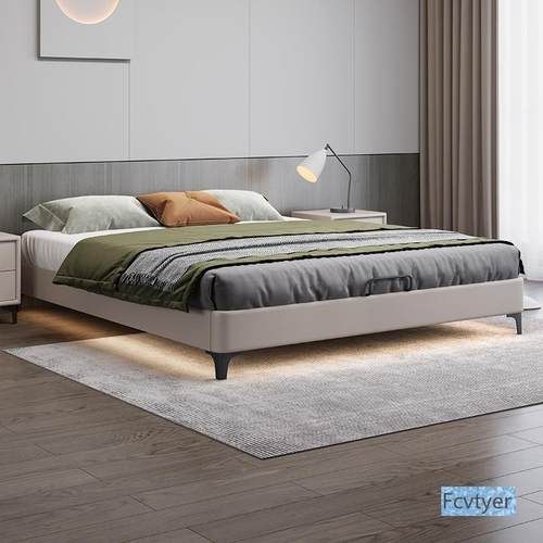 全实木榻米排无床头XAB床钢木静音骨架床架现代简榻户约小型齐边