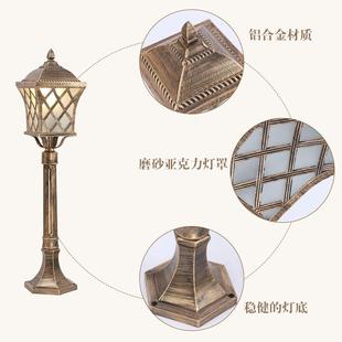 LED草灯户外防地水欧式落灯公园别墅花坪园材草地小路灯工8815程